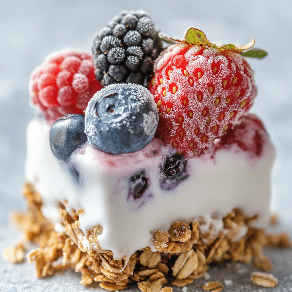 Frozen Yogurt Granola Cups