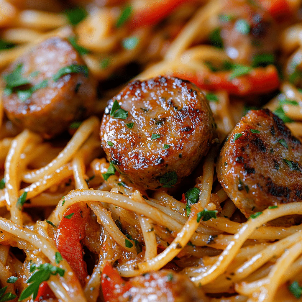 Fried Spaghetti Sausages