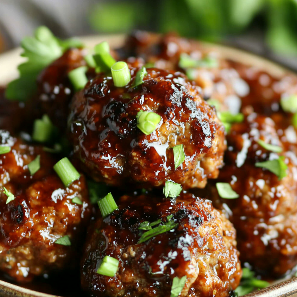 Honey Garlic Turkey Meatballs Recipe