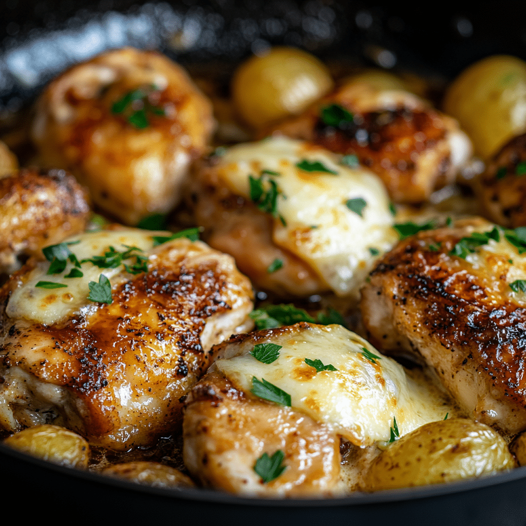 Garlic Parmesan Chicken and Potatoes (One-Pan Dinner)