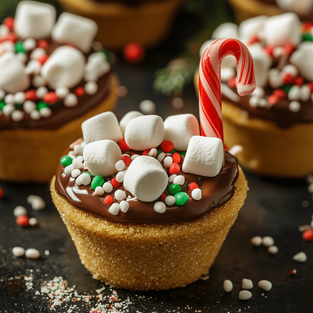 Hot Chocolate Cookie Cups