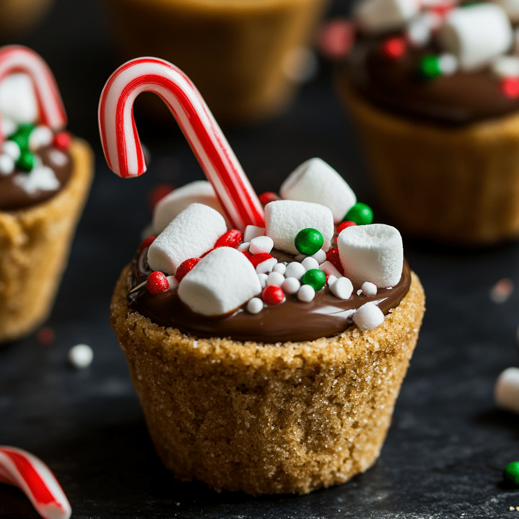 Hot Chocolate Cookie Cups