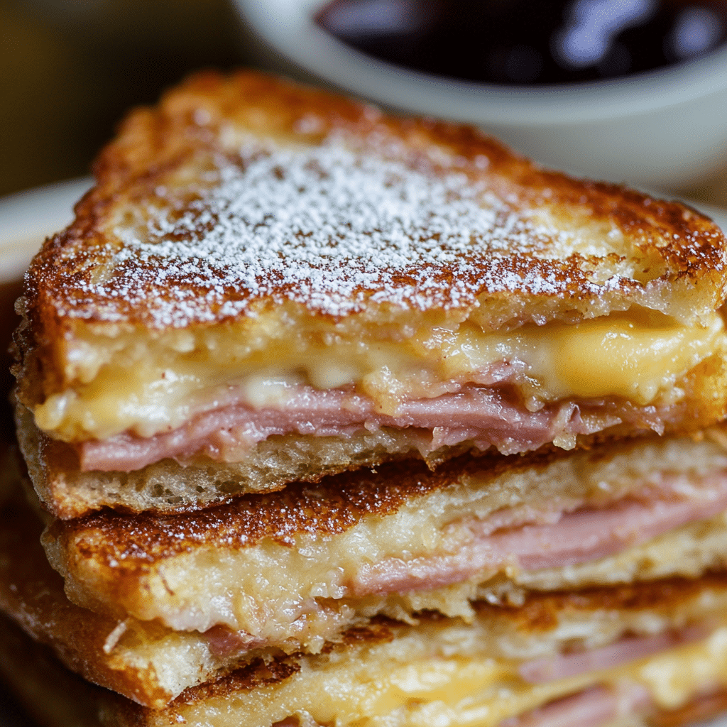 Monte Cristo Style Breakfast Sliders