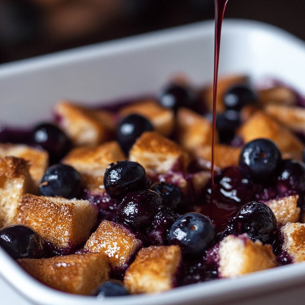 Blueberry & Cream Cheese French Toast Casserole