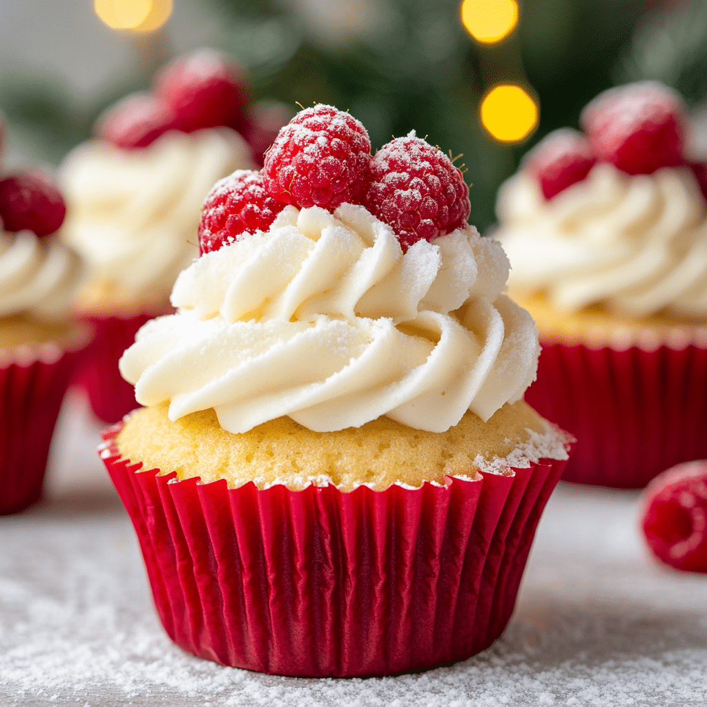 Festive Vanilla Cupcakes: A Joyful Christmas Treat