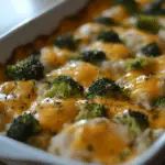 Cheesy Chicken Broccoli Rice Casserole