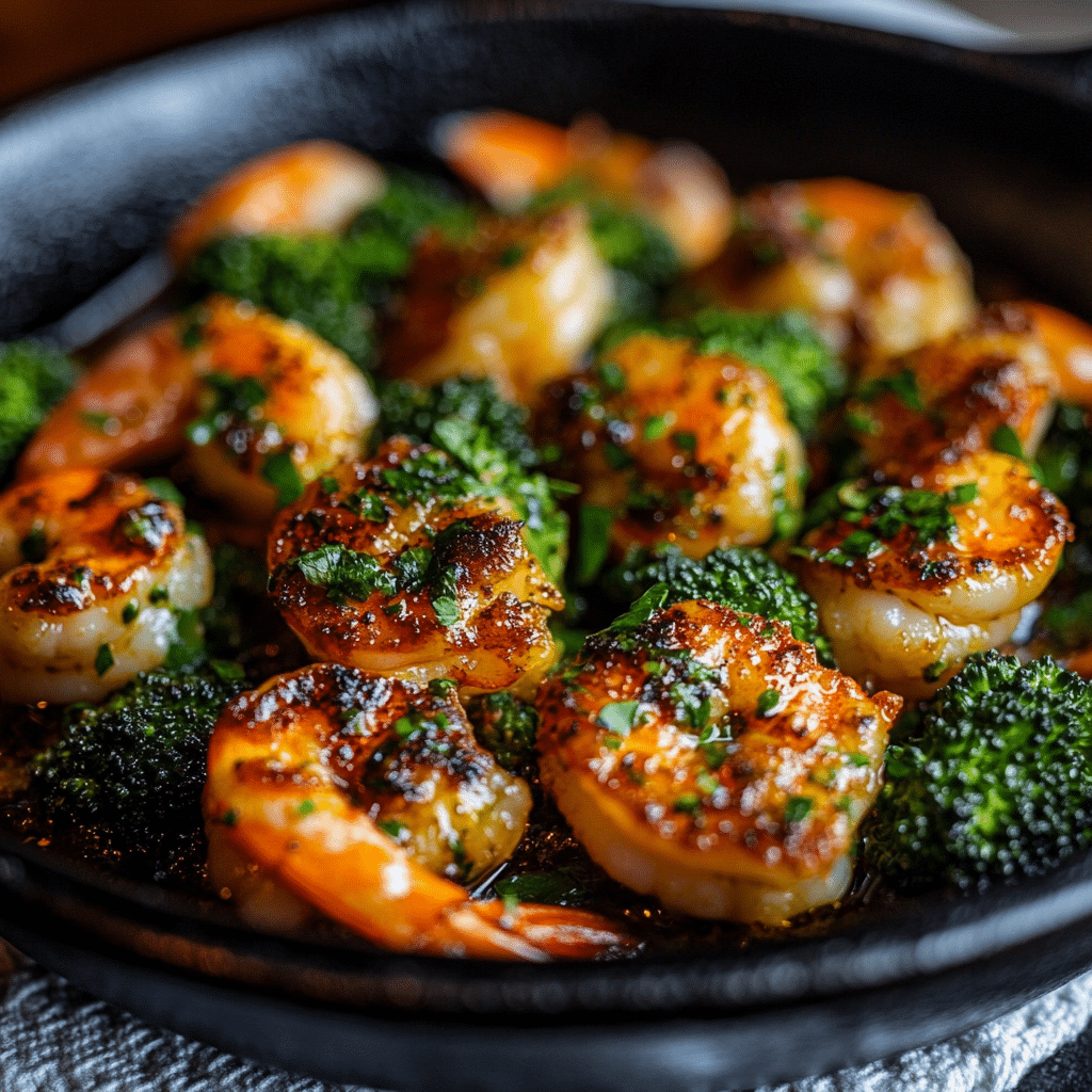 Healthy Garlic Butter Shrimp and Broccoli