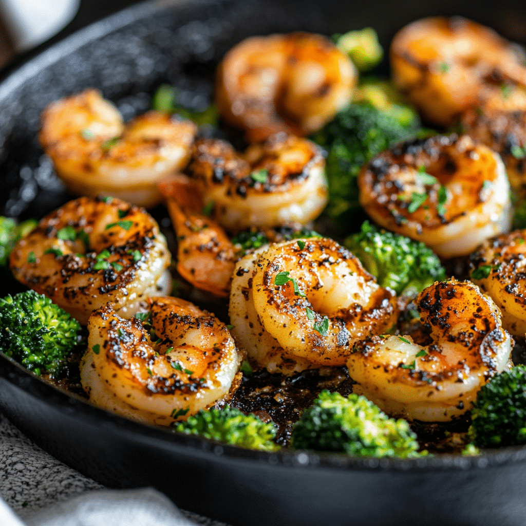 Healthy Garlic Butter Shrimp and Broccoli