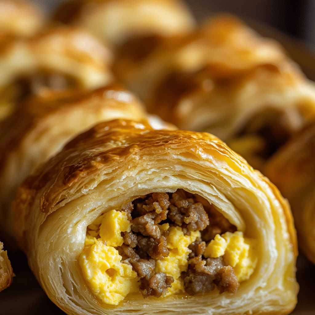 Sausage, Egg, and Cheese Breakfast Roll-Ups