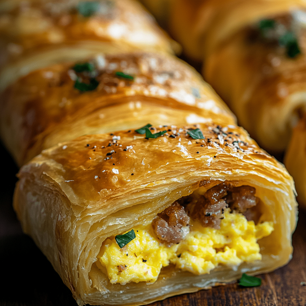 Sausage, Egg, and Cheese Breakfast Roll-Ups