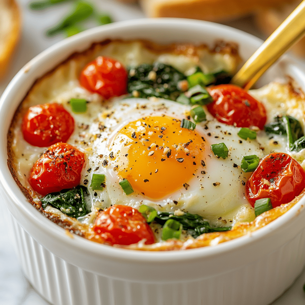 Baked Feta Eggs Recipe