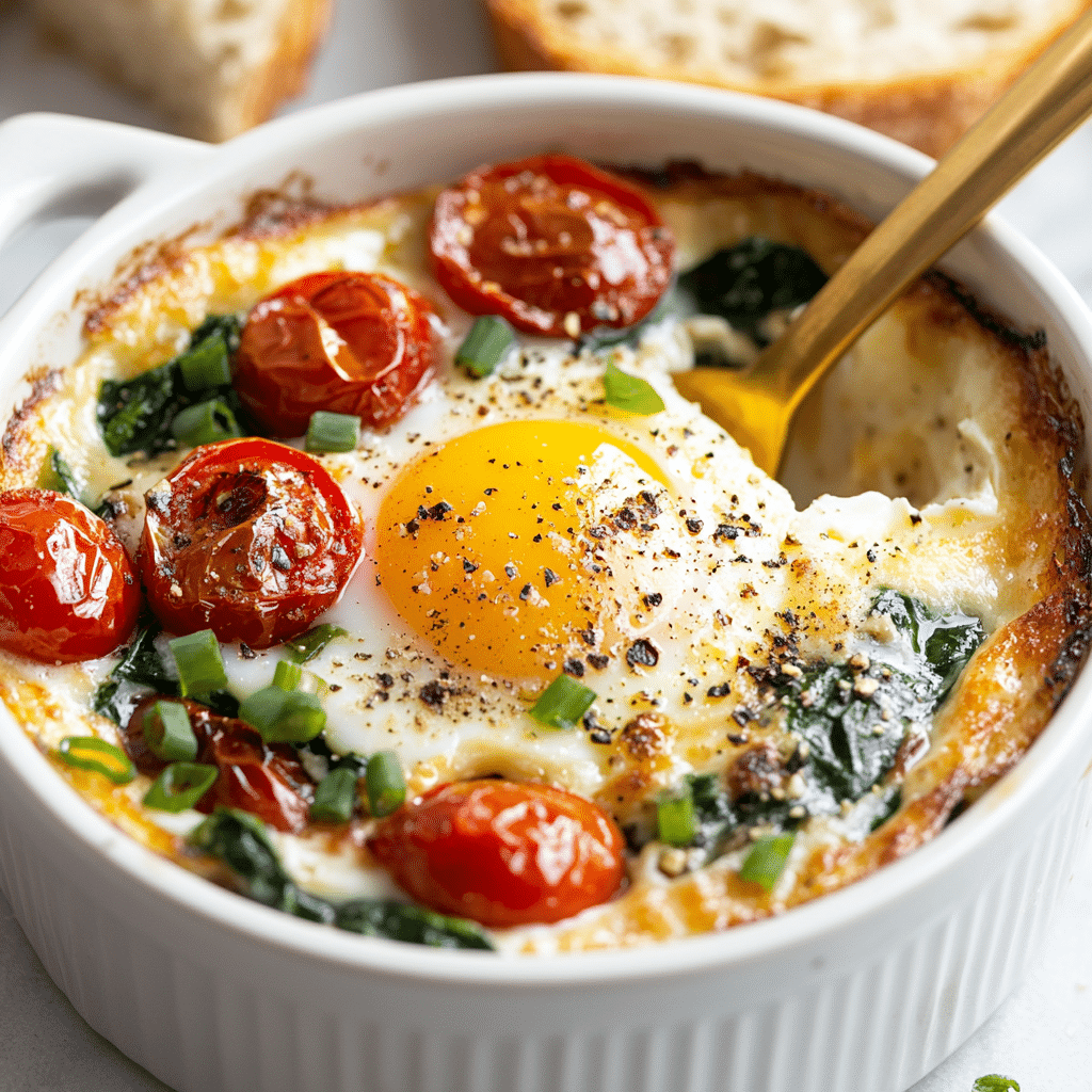 Baked Feta Eggs Recipe