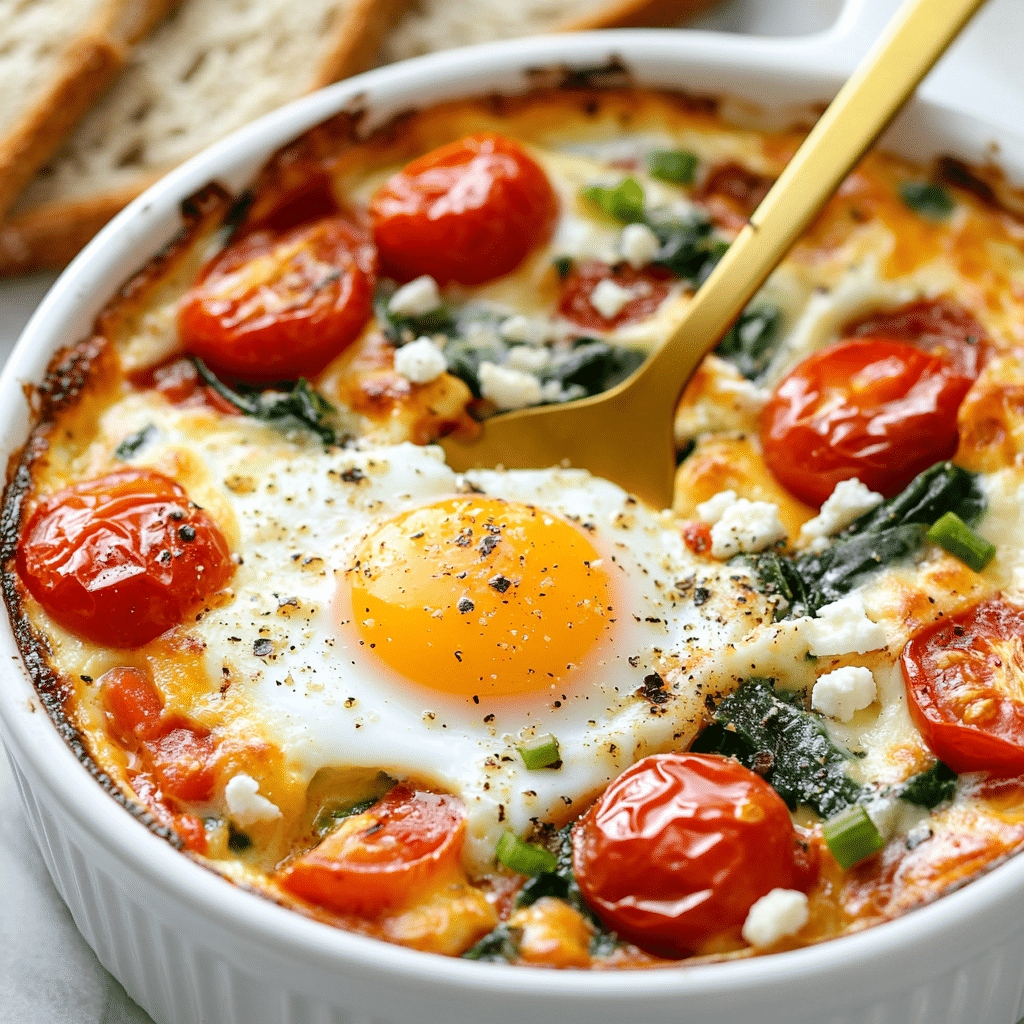 Baked Feta Eggs Recipe