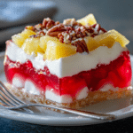 Layered Cranberry Gelatin Salad