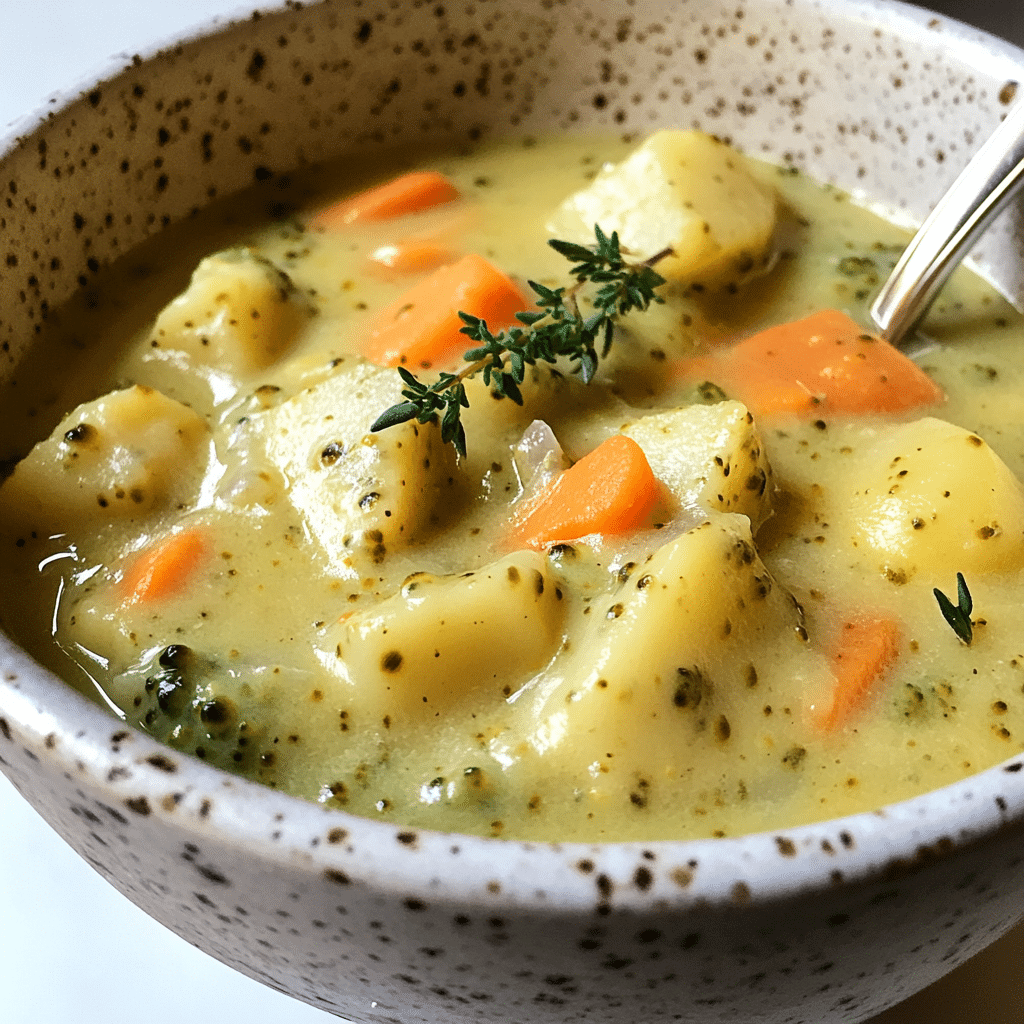 Broccoli Potato Cheese Soup