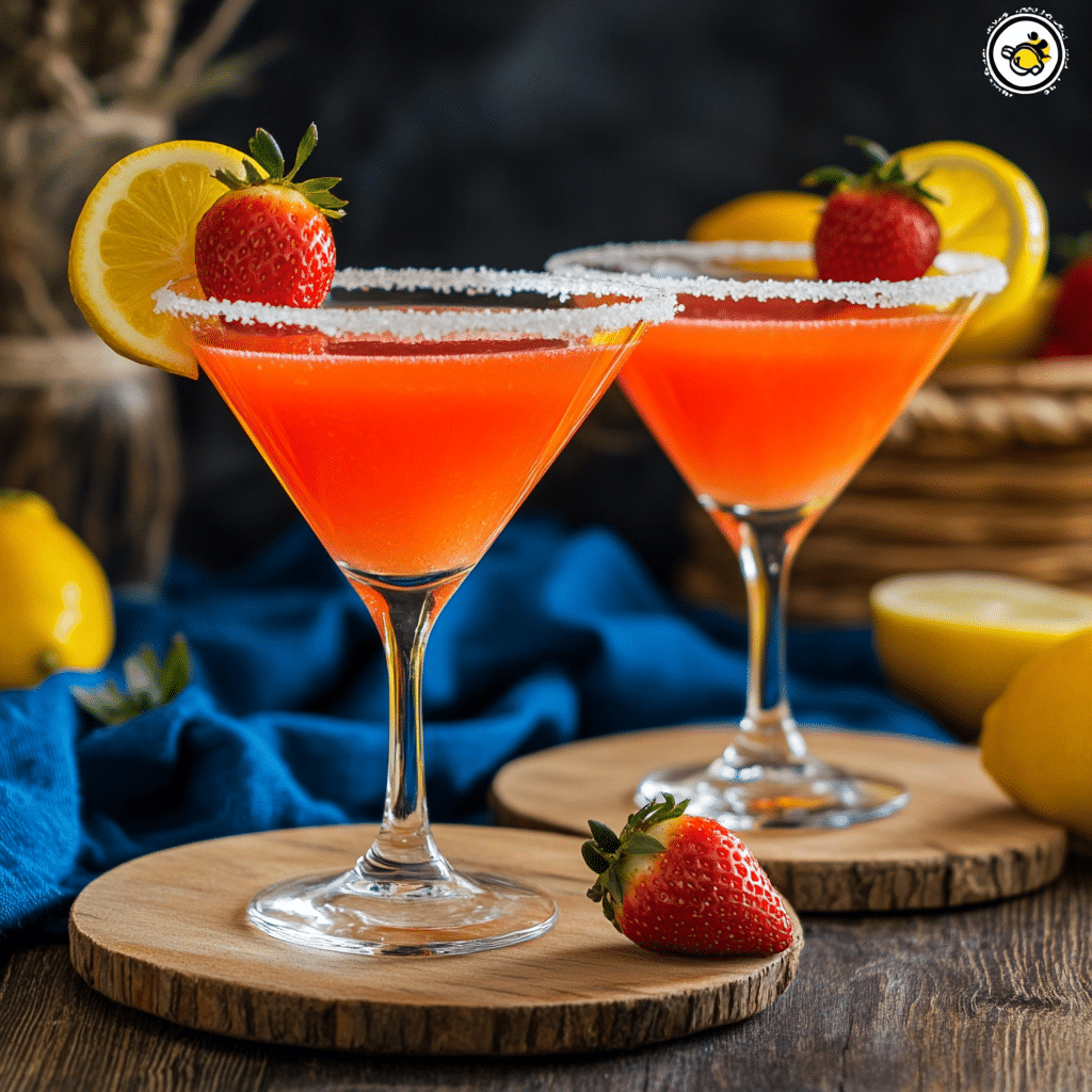 Strawberry Lemon Drop Martini