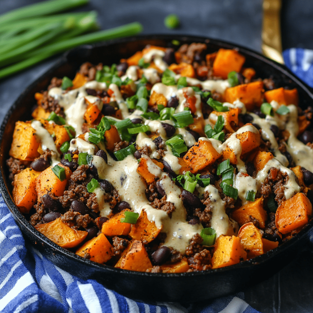 Ground Turkey Sweet Potato Skillet