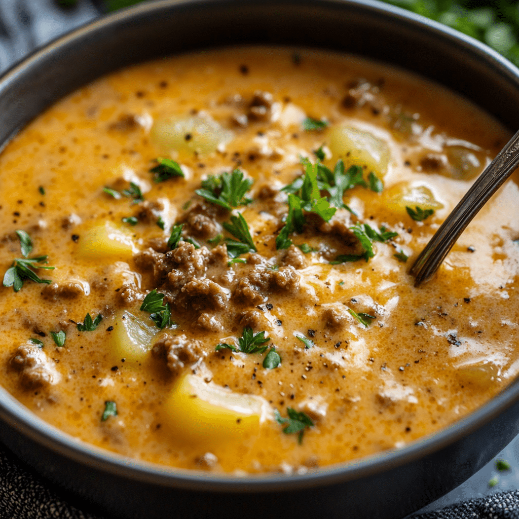 Crock Pot Hamburger Potato Soup