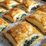 Cheese and Spinach Stuffed Pastry