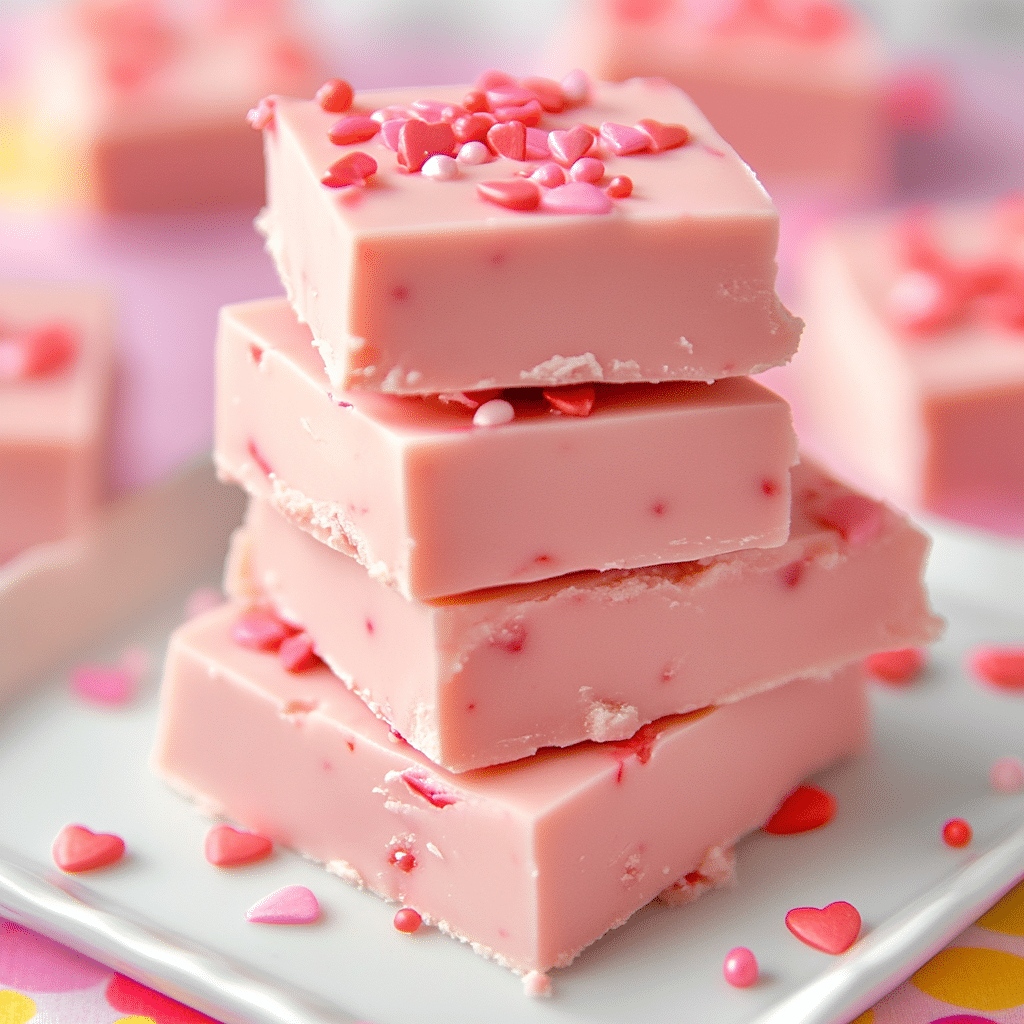 2-Ingredient Strawberry Fudge Recipe