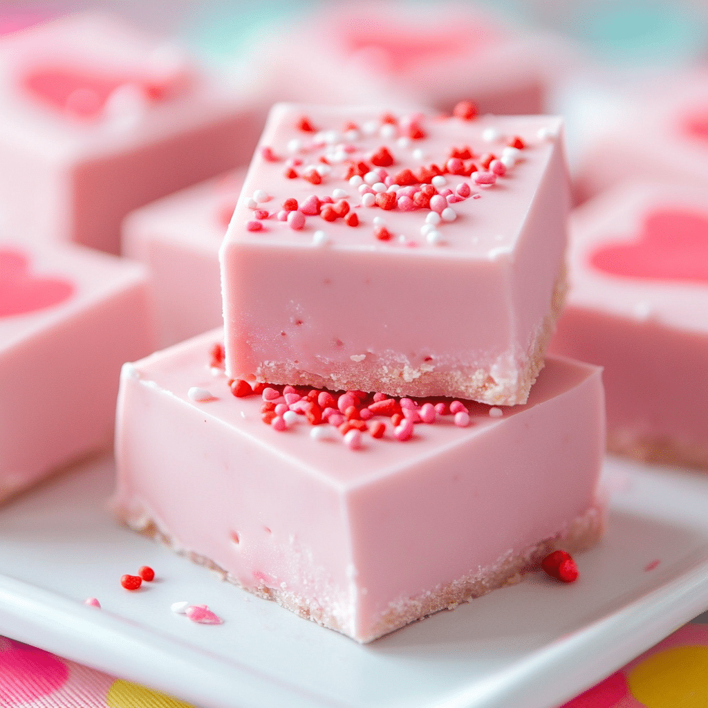 2-Ingredient Strawberry Fudge Recipe