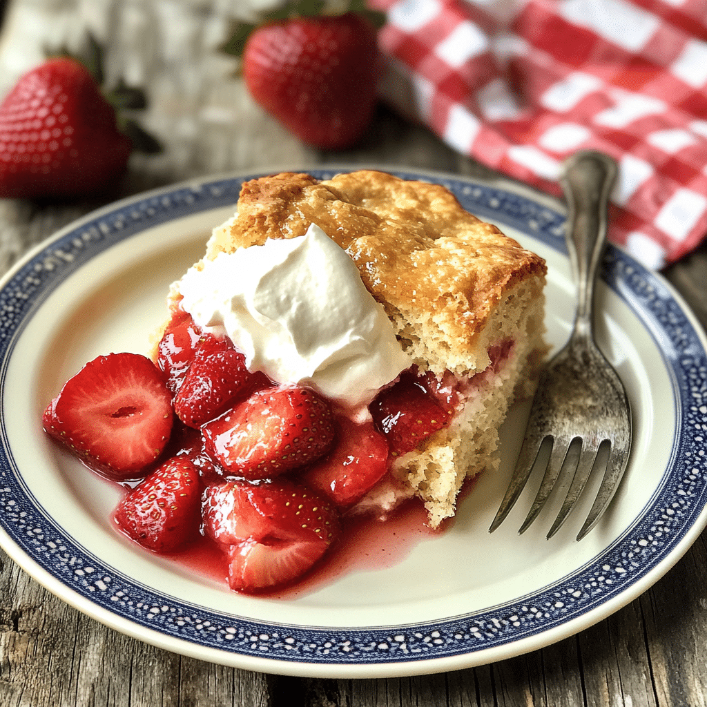 Brandied Strawberry Shortcakes with Malted Whipped Cream