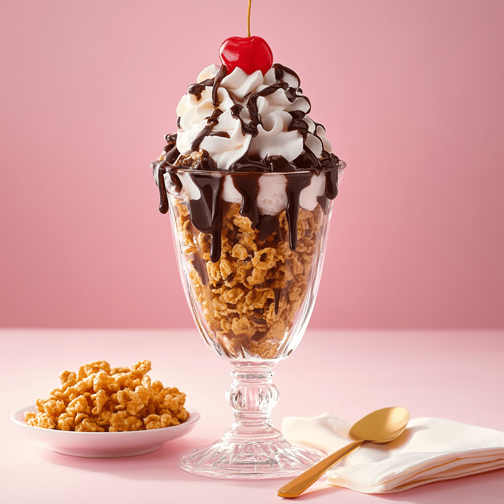 Hot Fudge Golden Grahams Parfait