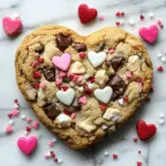 Heart Shaped Chocolate Chip Cookies