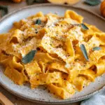 Creamy Cajun Pumpkin Alfredo Pasta [Vegan]