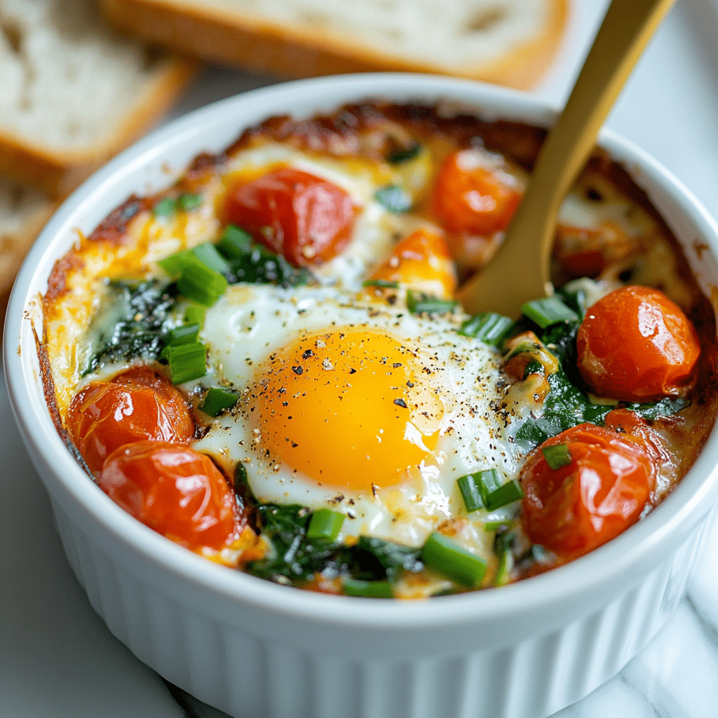 Baked Feta Eggs Recipe