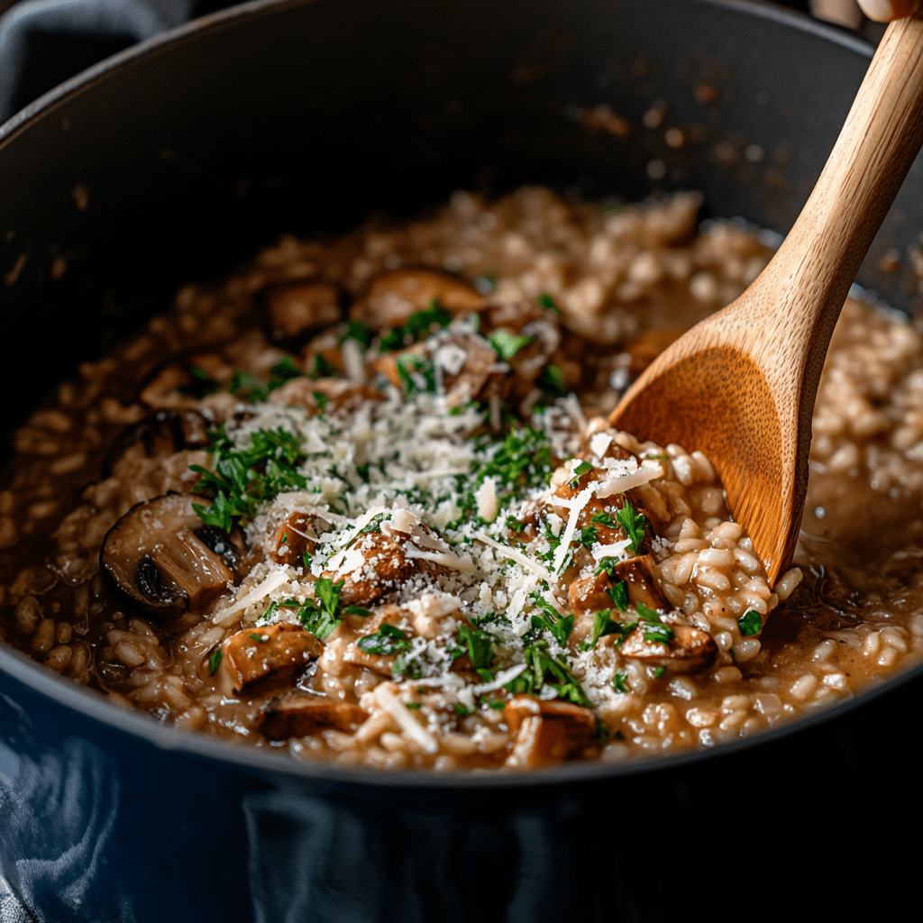 The BEST Mushroom Risotto