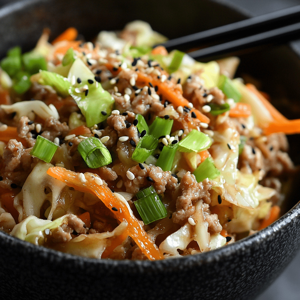 Egg Roll in a Bowl (One-Skillet, Keto)