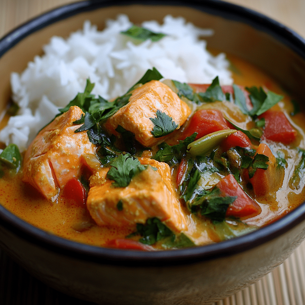 Easy 30-Minute Coconut Salmon Curry