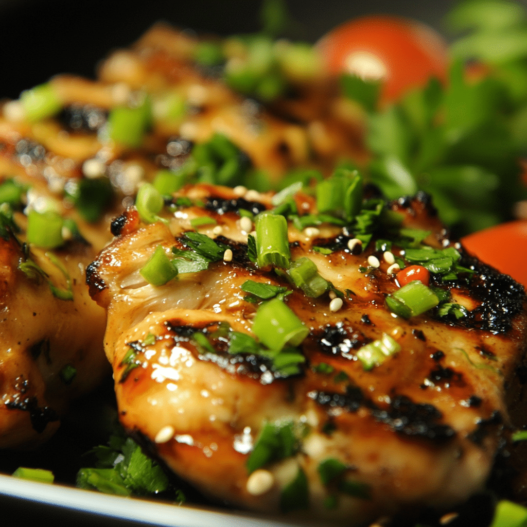 Easy Marinated Asian Grilled Chicken