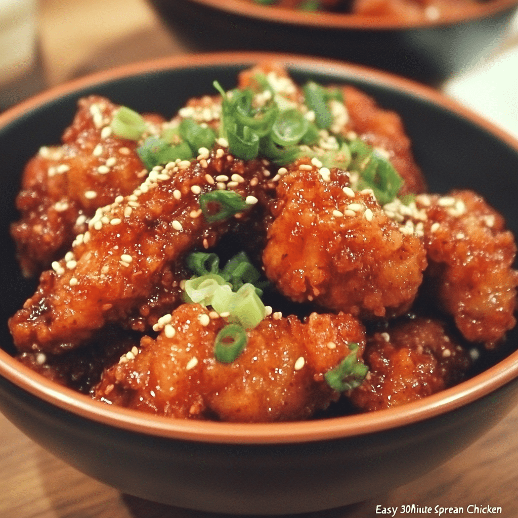 Easy 30 Minute Spicy Korean Chicken