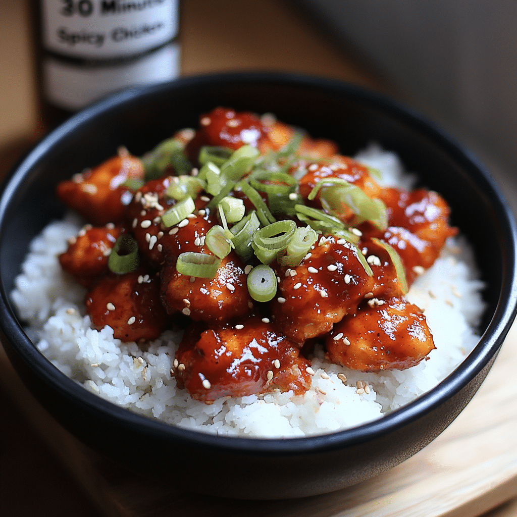 Easy 30 Minute Spicy Korean Chicken