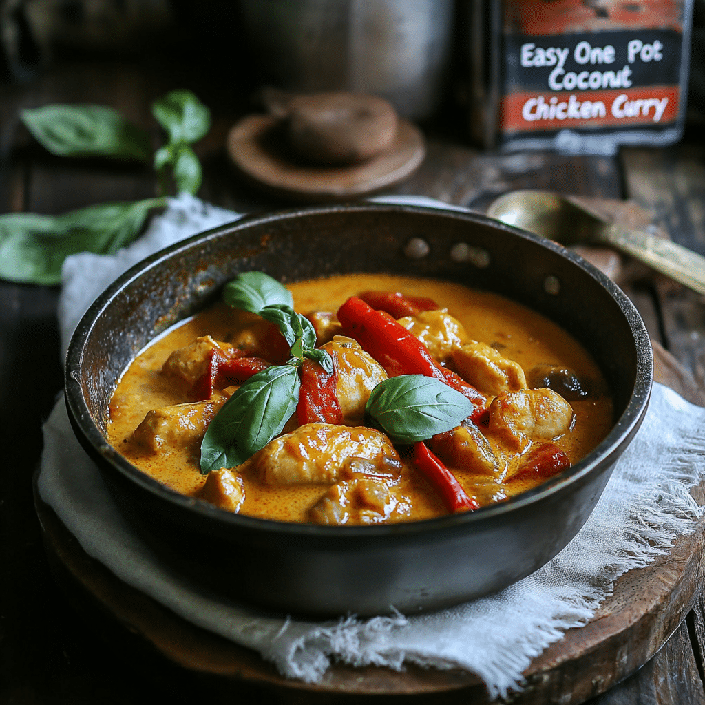 Easy One Pot Creamy Coconut Chicken Curry