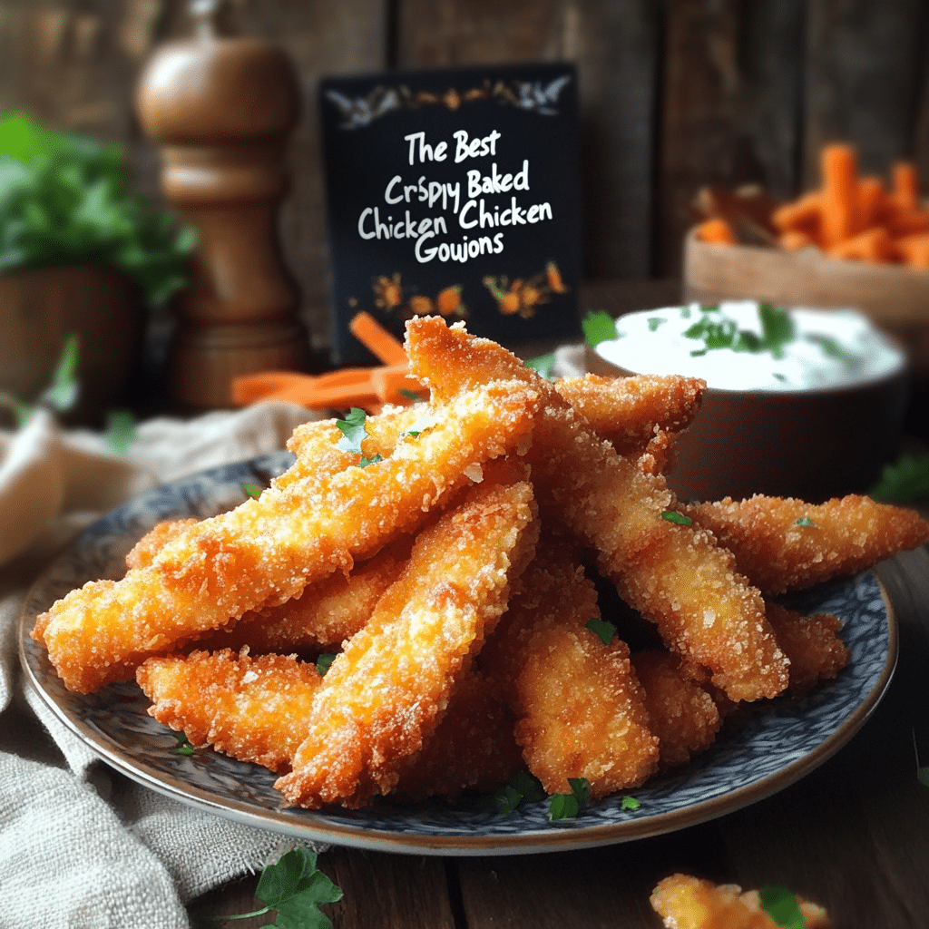 The Best Crispy Baked Chicken Goujons