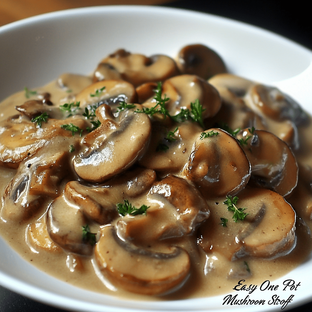 Easy One Pot Mushroom Stroganoff