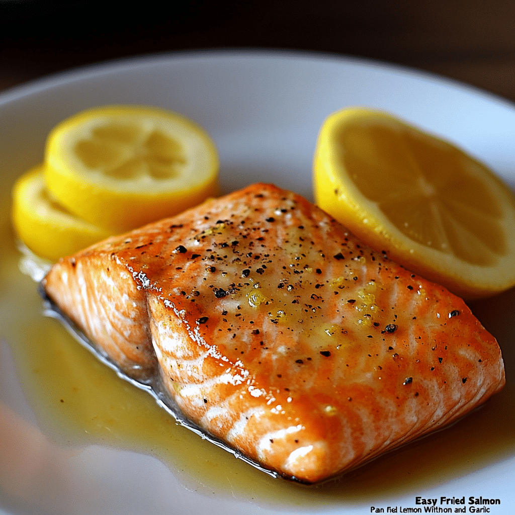 Easy Pan Fried Salmon With Lemon and Garlic