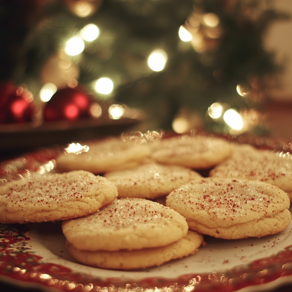 Melt-in-Your-Mouth Eggnog Sugar Cookies