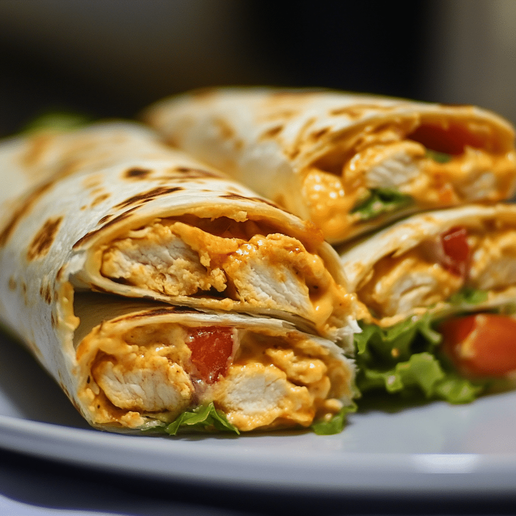 Quick Cheesy Chicken Wrap