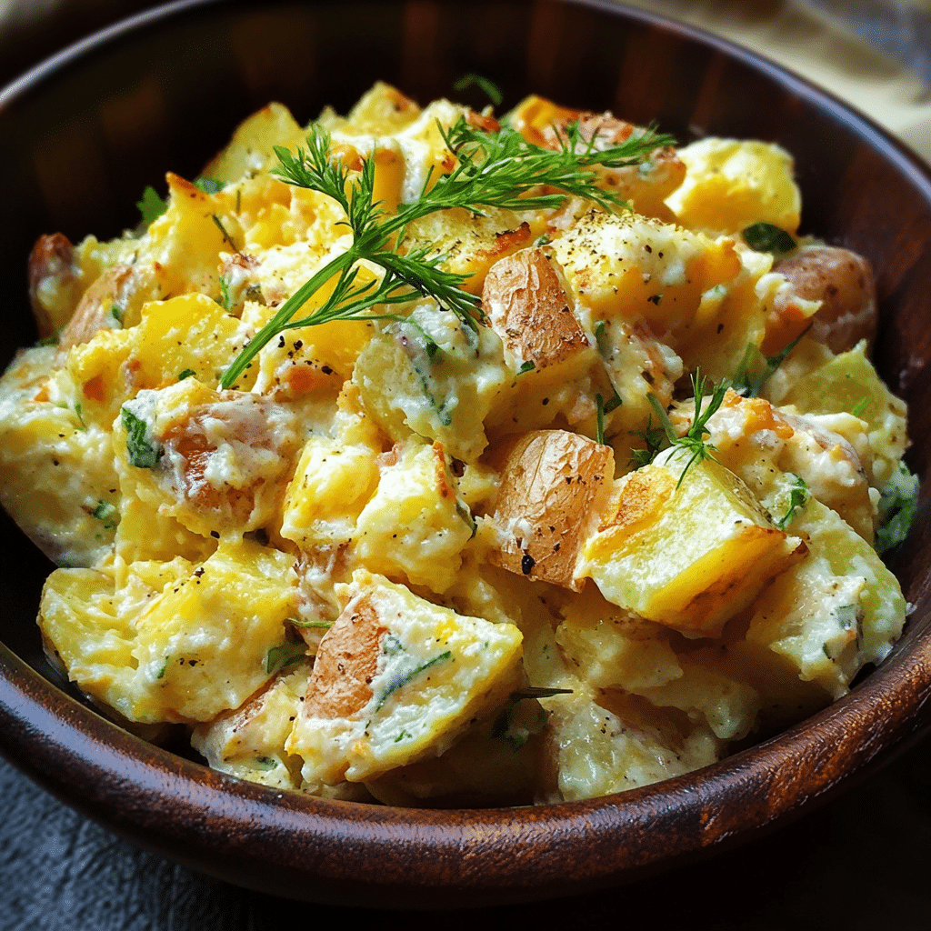 Crispy Smashed Potato Salad