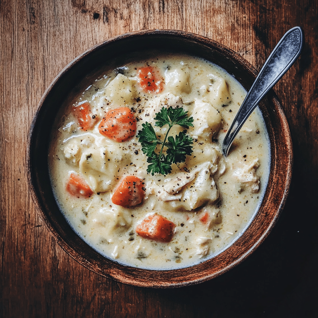 Easy Slow Cooker Chicken Pot Pie