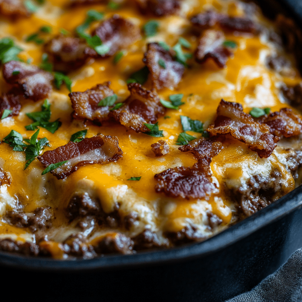 Cheesy Loaded Meatloaf Casserole