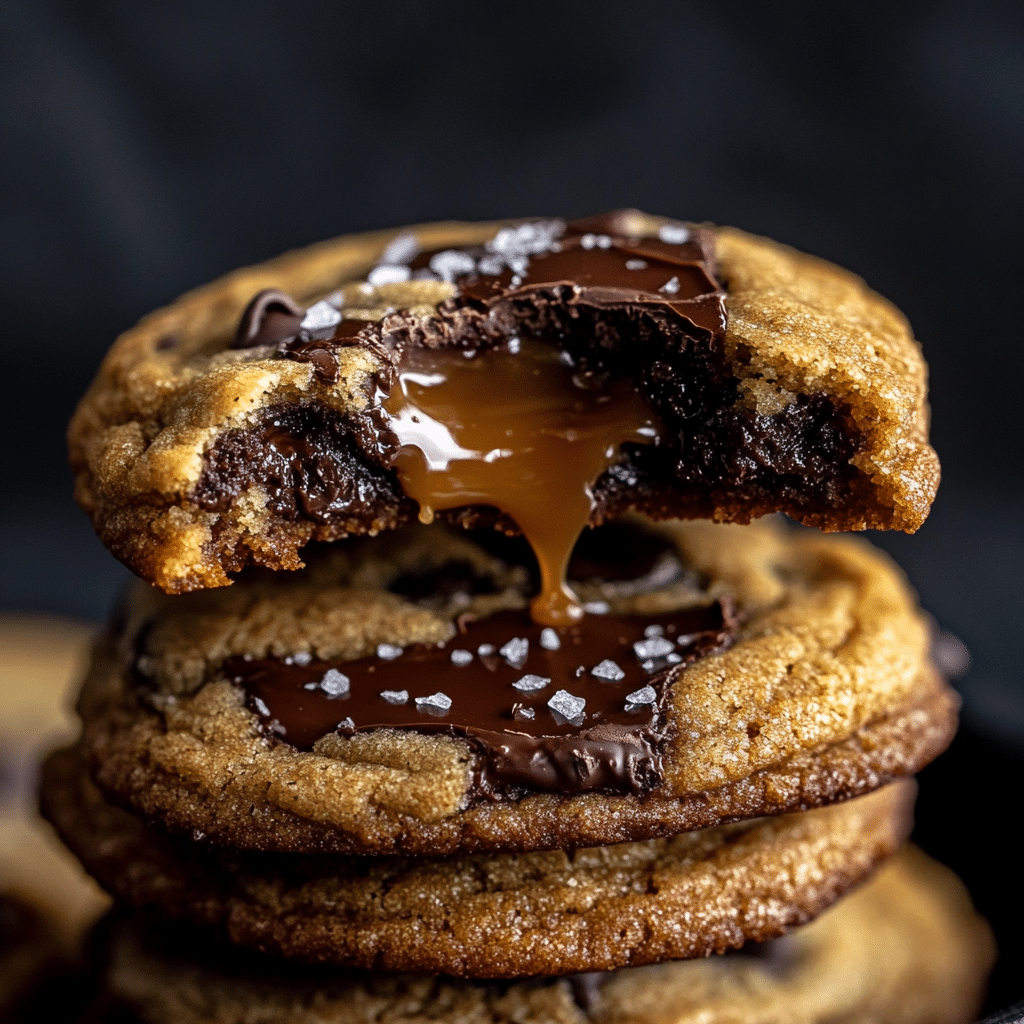 Salted Caramel Chocolate Chip Cookies