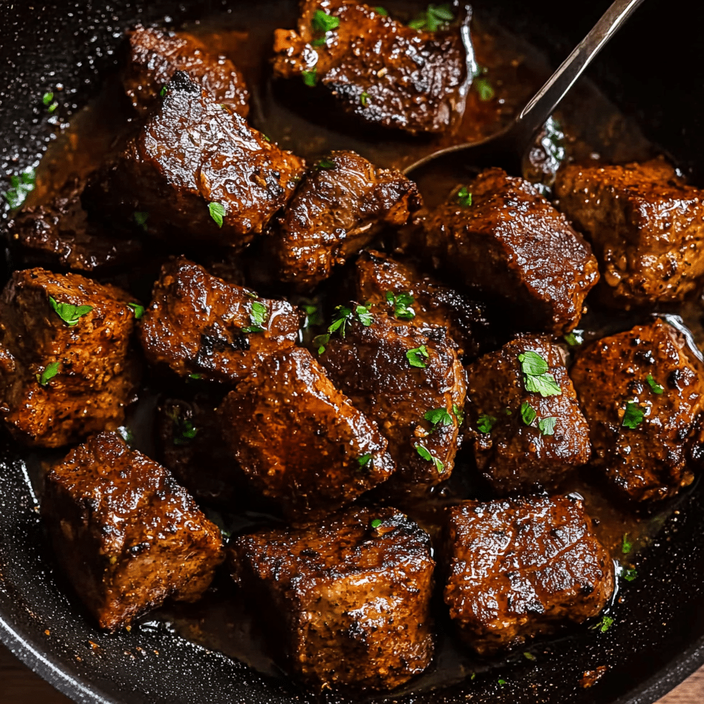 Cajun Garlic Butter Steak Bites