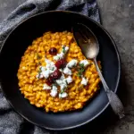 Pumpkin Risotto with Goat Cheese