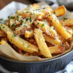 Crispy Baked Parmesan Garlic Fries