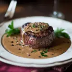 Filet Mignon with Peppercorn Sauce Recipe